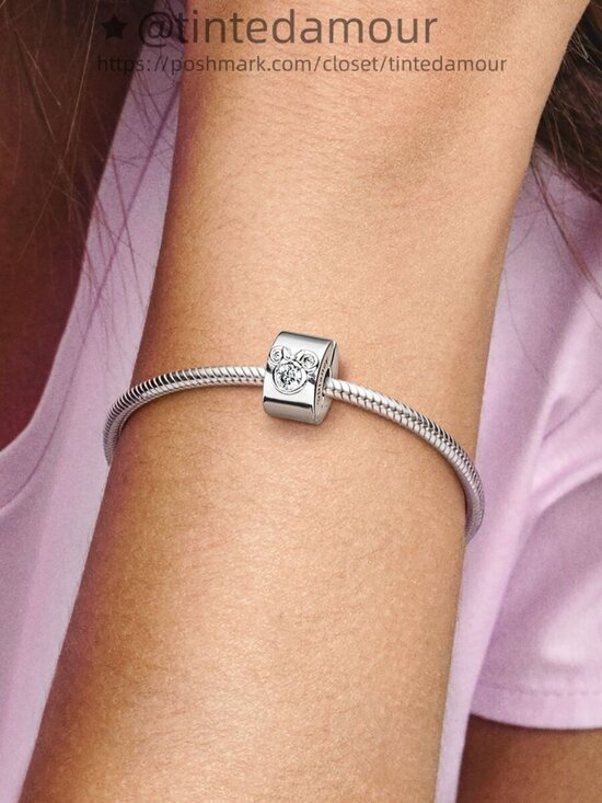 Pandora Disney Mickey Mouse & Minnie Mouse Clip Charm|Pendant - Picture 2 of 2